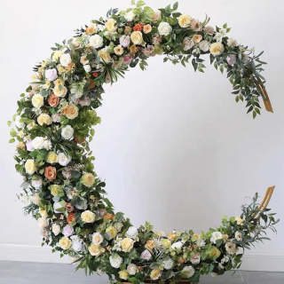 Flower Arch Wedding Decoration Moon Shape Arch