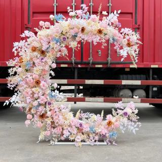Flower Arch Wedding Decoration Moon Shape Arch