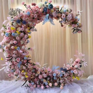 Flower Arch Wedding Decoration Moon Shape Arch