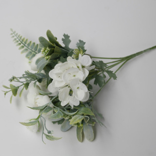 Bouquet di foglie di germoglio di camelia artificiale