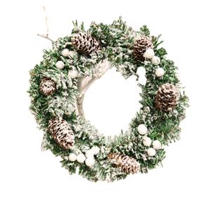 Simulazione di floccaggio dell'albero di Natale con ghirlanda