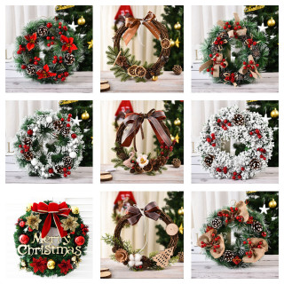 Ambiance de Noël Branche de Pin Guirlande de Pommes de Pin