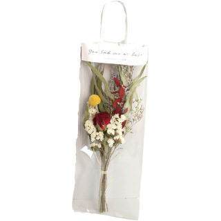 Bouquet di fiori di margherita naturale di fiori di rosa essiccati