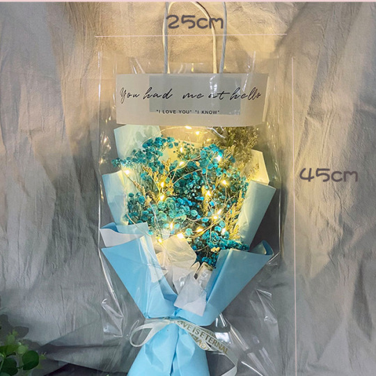 रचनात्मक उपहार सूखे मिश्रित फूलों का गुलदस्ता