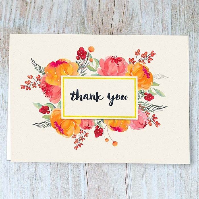 thank you card