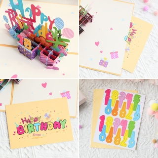 Carte pop-up joyeux anniversaire 3D