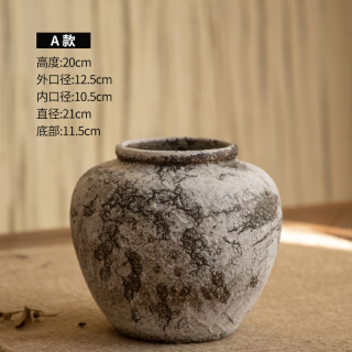 Vase en céramique de porcelaine de pot de fleur de poterie faite à la main