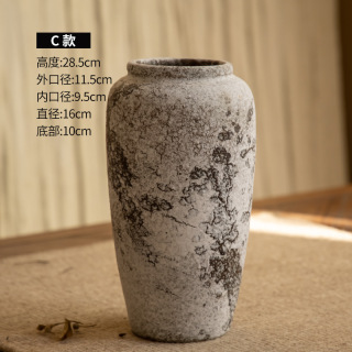 Vase en céramique de porcelaine de pot de fleur de poterie faite à la main