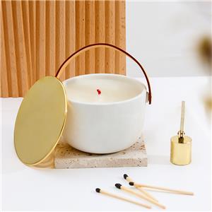 Matte White Candle Container