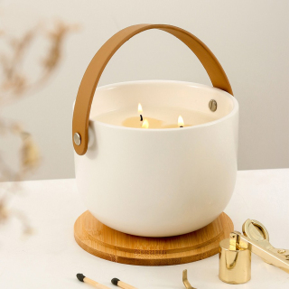 Matte White Candle Container