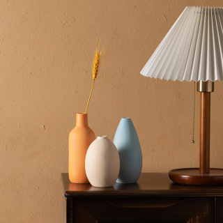 Set di vasi in ceramica colorata Set da tre pezzi