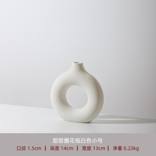 Vase circulaire en céramique, décoration de la maison
