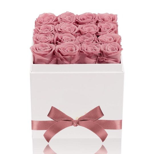 Caixa de flores preservadas para presente de luxo