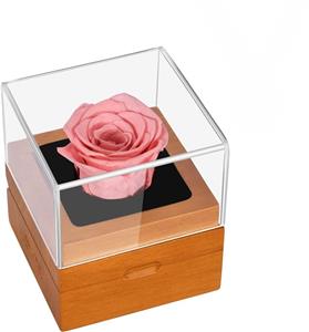 Rose stabilizzate fatte a mano in confezione regalo
