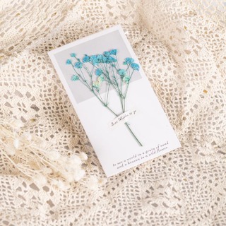 Artisanat en papier Fleurs séchées Carte de vœux