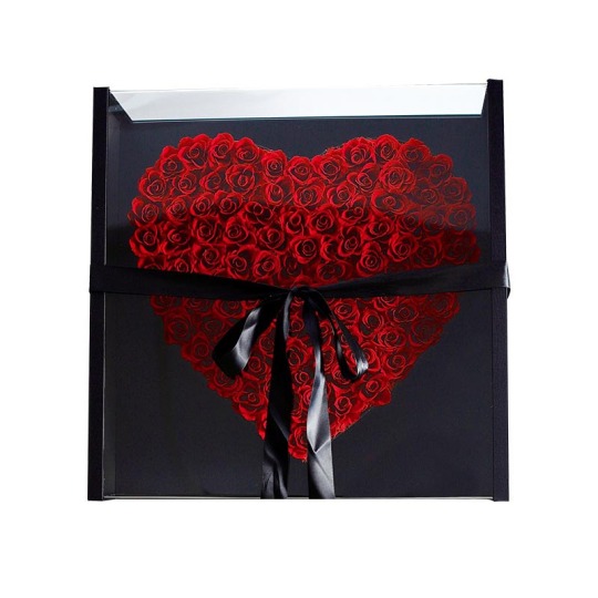 Szív alakú 99 tartósított rózsa