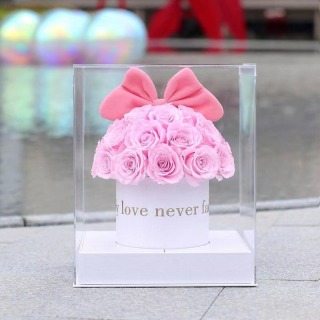 Scatola creativa di rose eterne da 33 teste