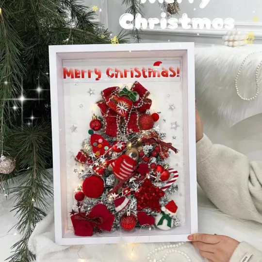 Cadre photo arbre de Noël cadeau de Noël