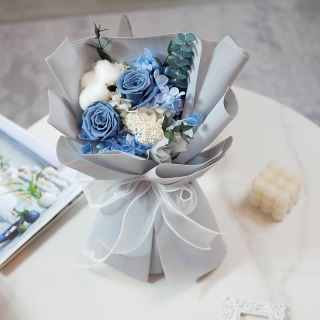 Bouquet di fiori secchi mix di rose eterne