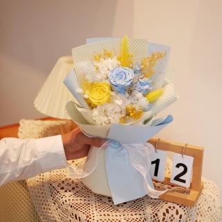 Bouquet di fiori secchi mix di rose eterne