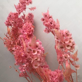 Decorazione artistica con bouquet di fiori secchi