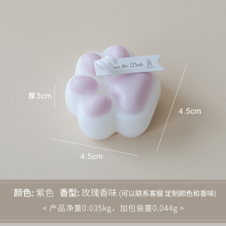 Macskamancs alakú kreatív illatos gyertya