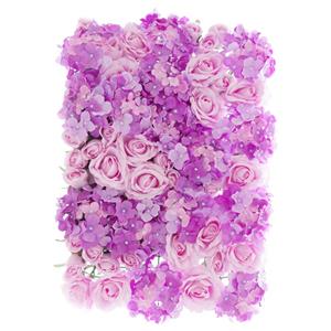 Sfondo di nozze Muro di fiori di plastica di seta