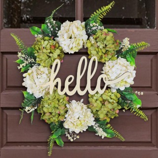 Guirlande de fleurs d'hortensias artificielles