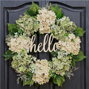 Guirlande de fleurs d'hortensias artificielles