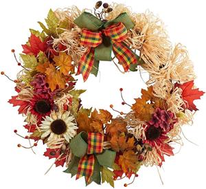 Garland Kekwa Daun Maple Tiruan