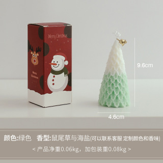 Regali di candele profumate a forma di albero di Natale