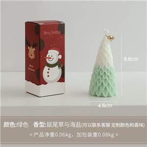 Regalo di candela profumata a forma di albero di Natale