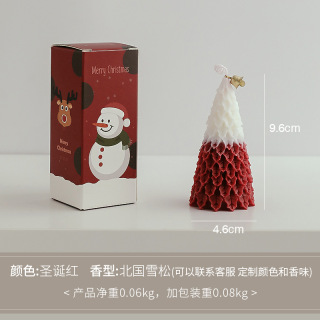Regalo di candela profumata a forma di albero di Natale