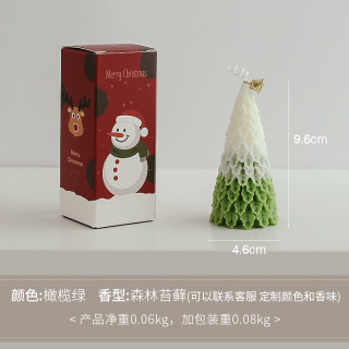 Regalo di candela profumata a forma di albero di Natale