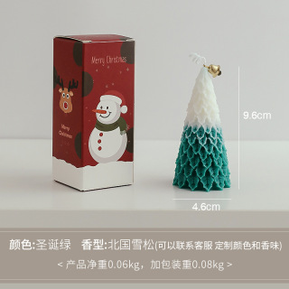 Regalo di candela profumata a forma di albero di Natale