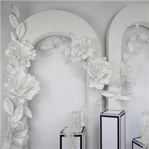Décoration murale fleur géante en papier