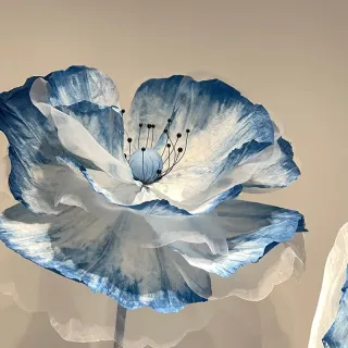 Simulation de fleur en papier, grande décoration artistique