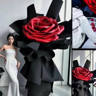 Grande decorazione per bouquet di rose artificiali