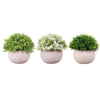 Mini pot de fleur en pierre de plante artificielle