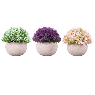 Mini pot de fleur en pierre de plante artificielle