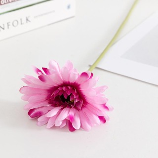 Fiore di seta Gerbera artificiale singolo simulato