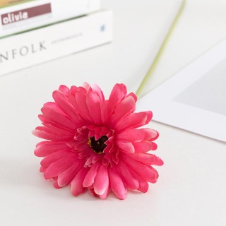 Fiore di seta Gerbera artificiale singolo simulato