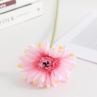 Fiore di seta Gerbera artificiale singolo simulato