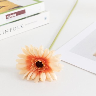 Fiore di seta Gerbera artificiale singolo simulato