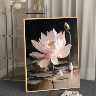 Peinture à l'huile de lotus par numéro
