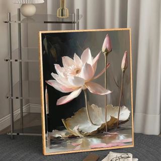 Peinture à l'huile de lotus par numéro