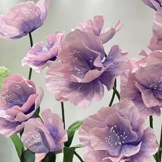 Decorazione gigante della scena del fiore di papavero ornamentale