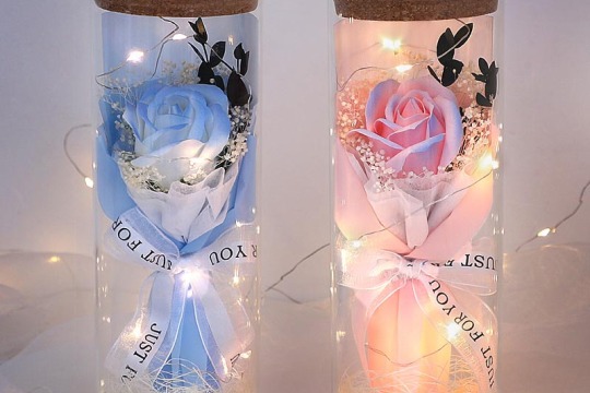 Excellent cadeau : bouquet séché dans un bocal en verre