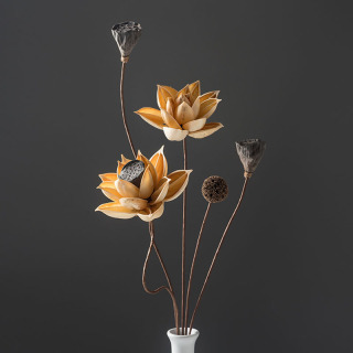 Sejambak Bunga Kering Lotus Pod kering udara