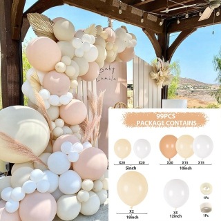 Layout della scena del set di palloncini